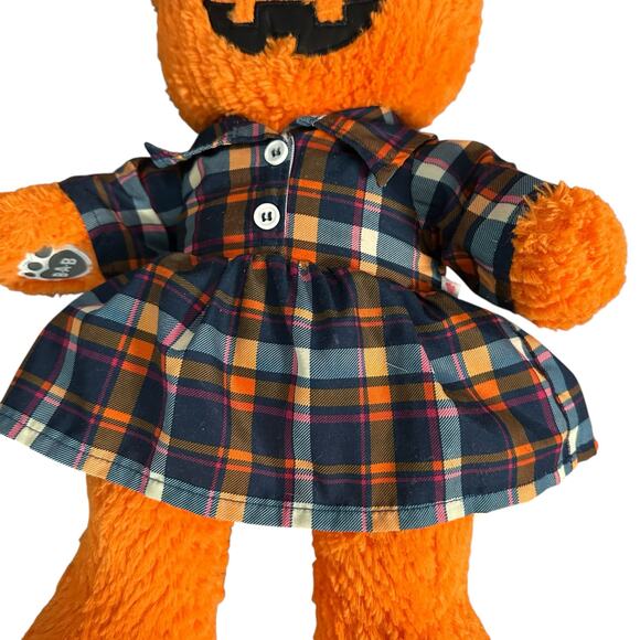 Build A Bear Orange Pumpkin Bear Glow Light Up Halloween 17" Plush Retired - Picture 3 of 5